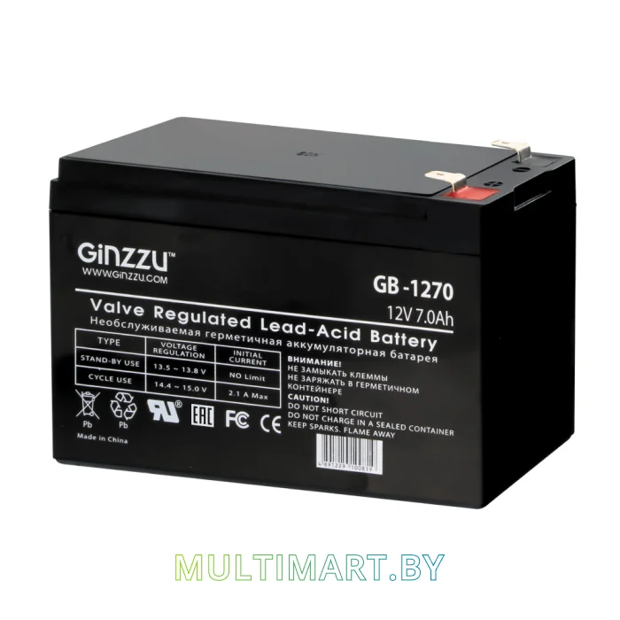 Аккумулятор для ИБП Ginzzu GB-1270